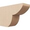 Ekena Millwork 4in. W x 8in. H x 12in. L Crestline Woodgrain TimberThane Rafter Tail, Primed Tan RFTUR04X08X12CRERCPR - alternate 1